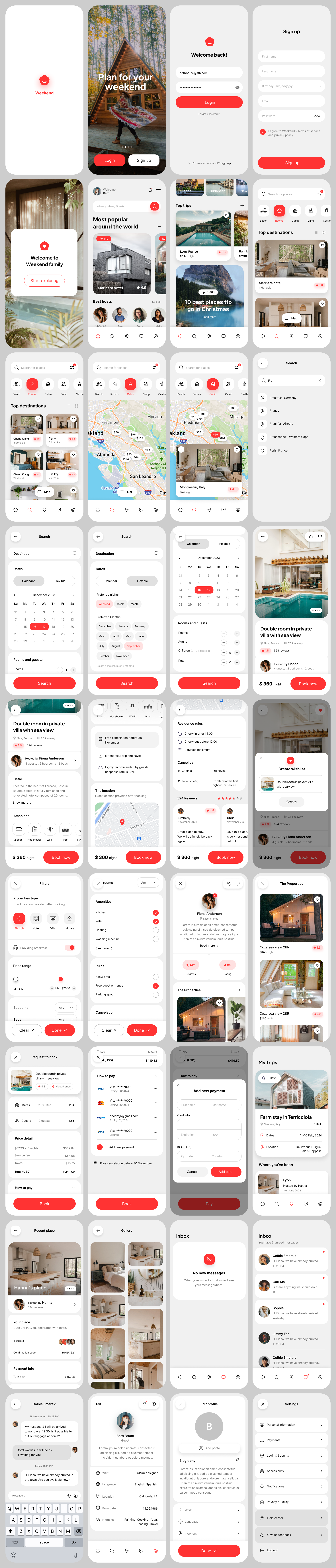 Travelling App Design