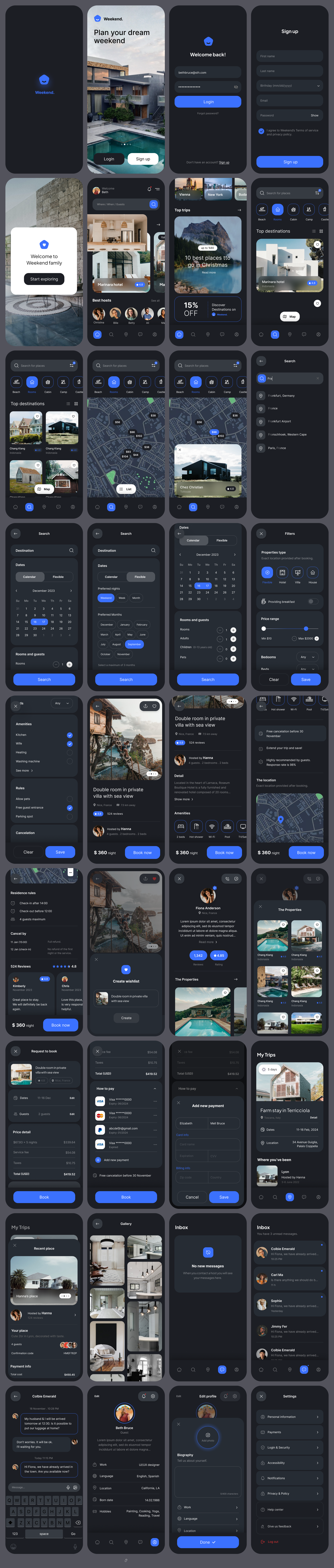 Travelling App Design