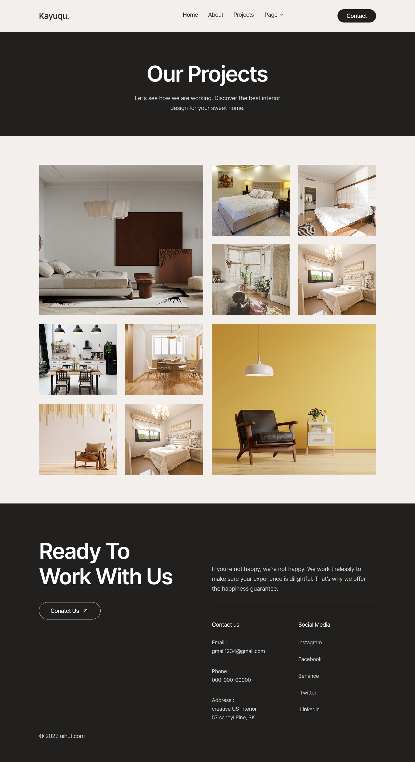 Interior Website Design