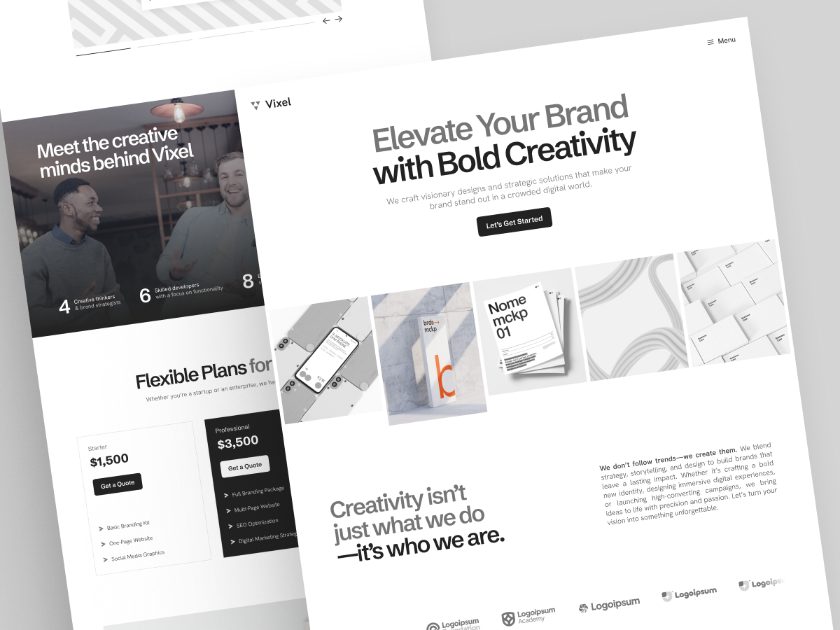 Creative Agency Portfolio Website Design