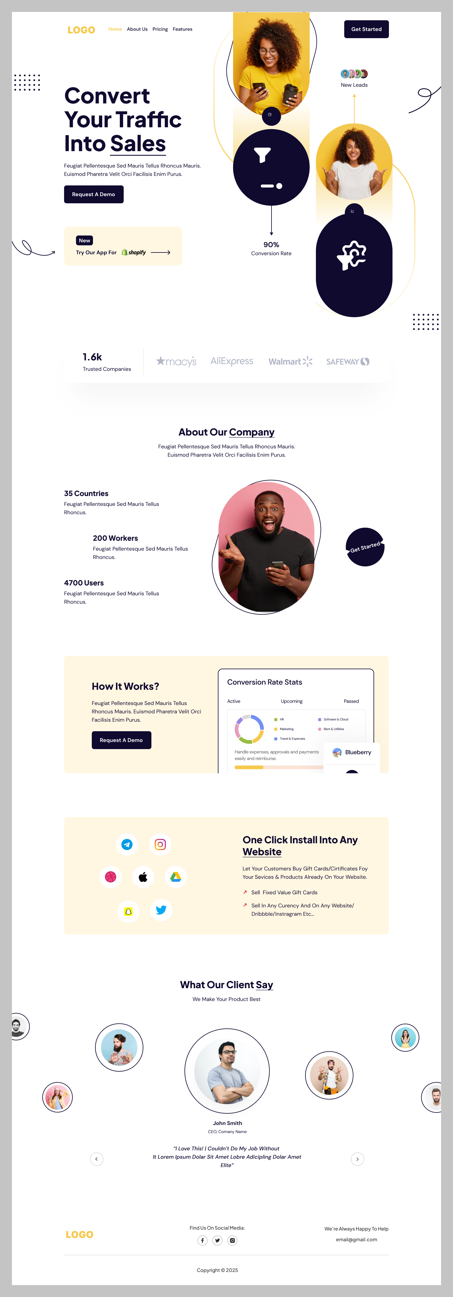 Lead Generation SaaS Landing Page