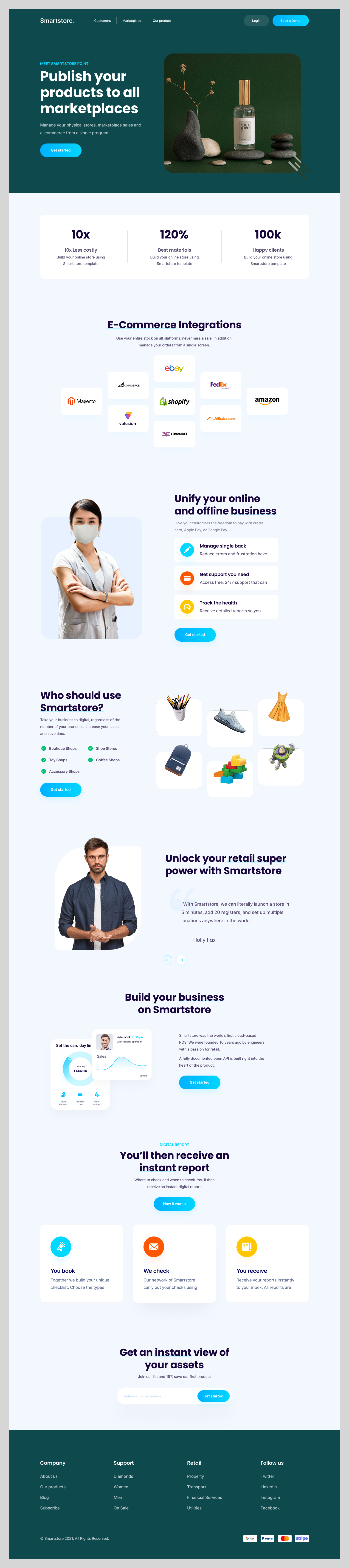 Multi-Marketplace E-Commerce Landing Page