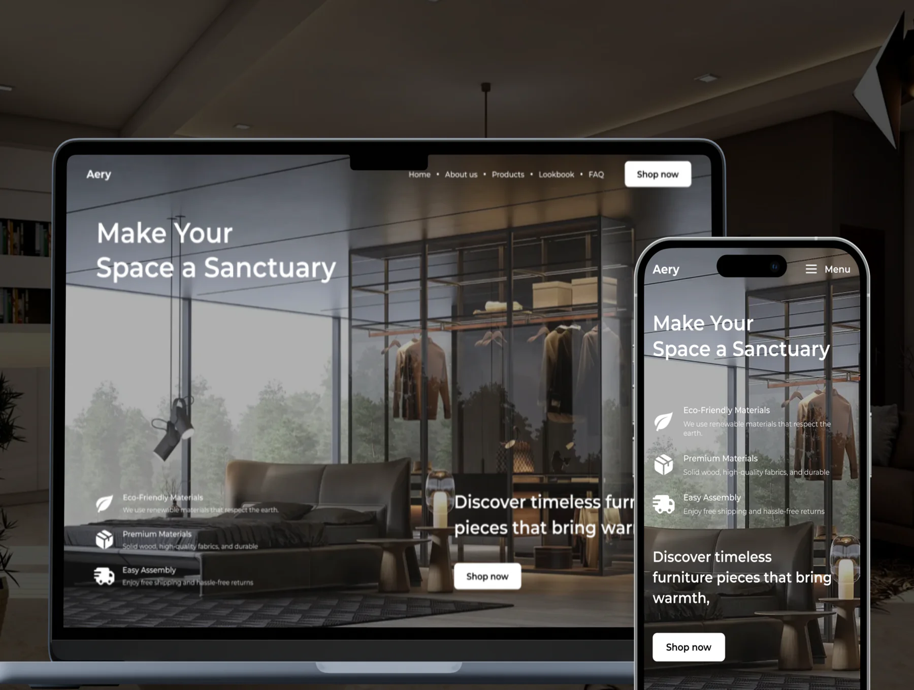 Furniture E-commerce Landing Page