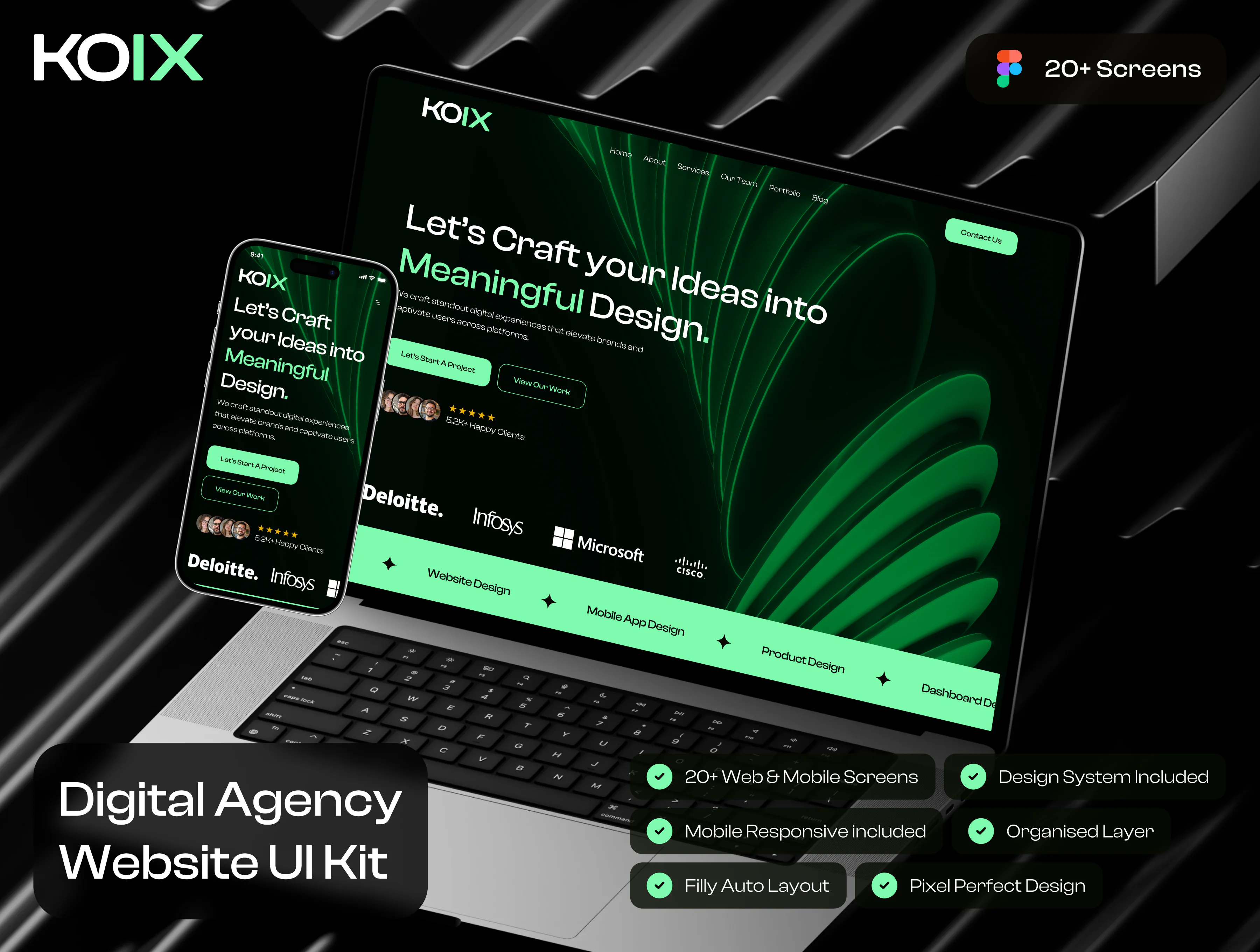 Digital agency website Ui Kit