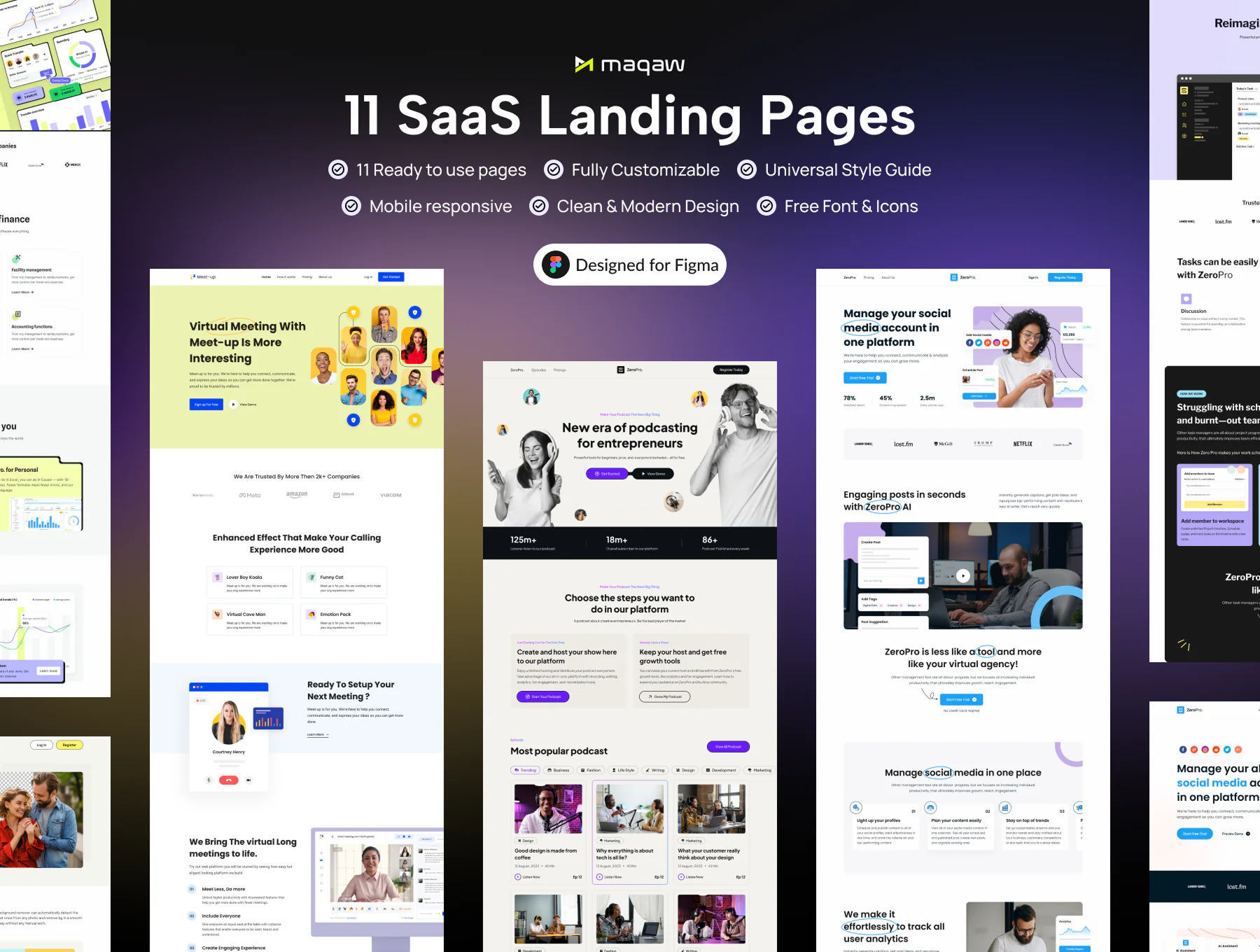 Saas Landing Page Bundle UI Kit