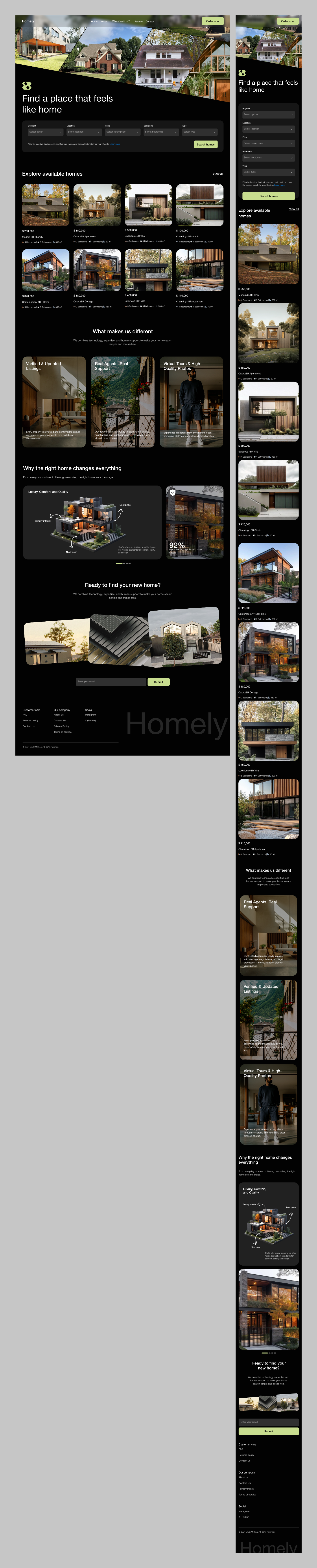 Home Finder Landing Page UI KIt