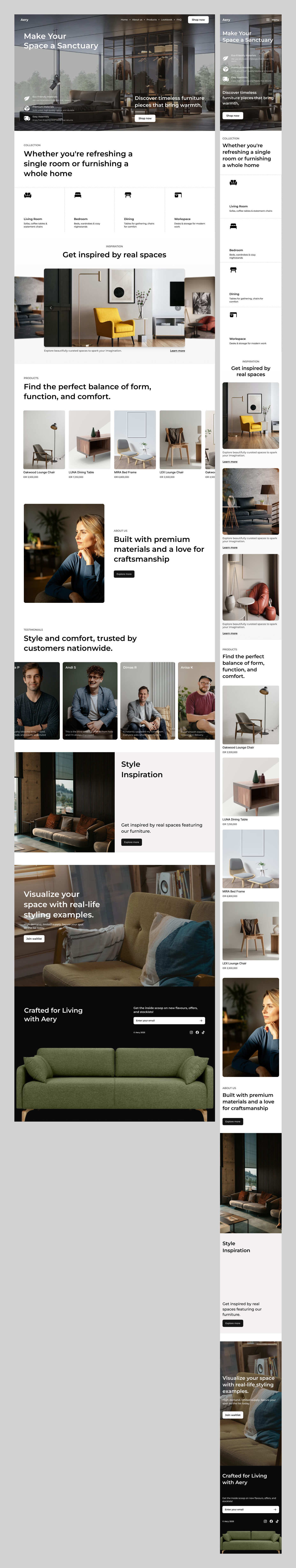 Furniture E-commerce Landing Page