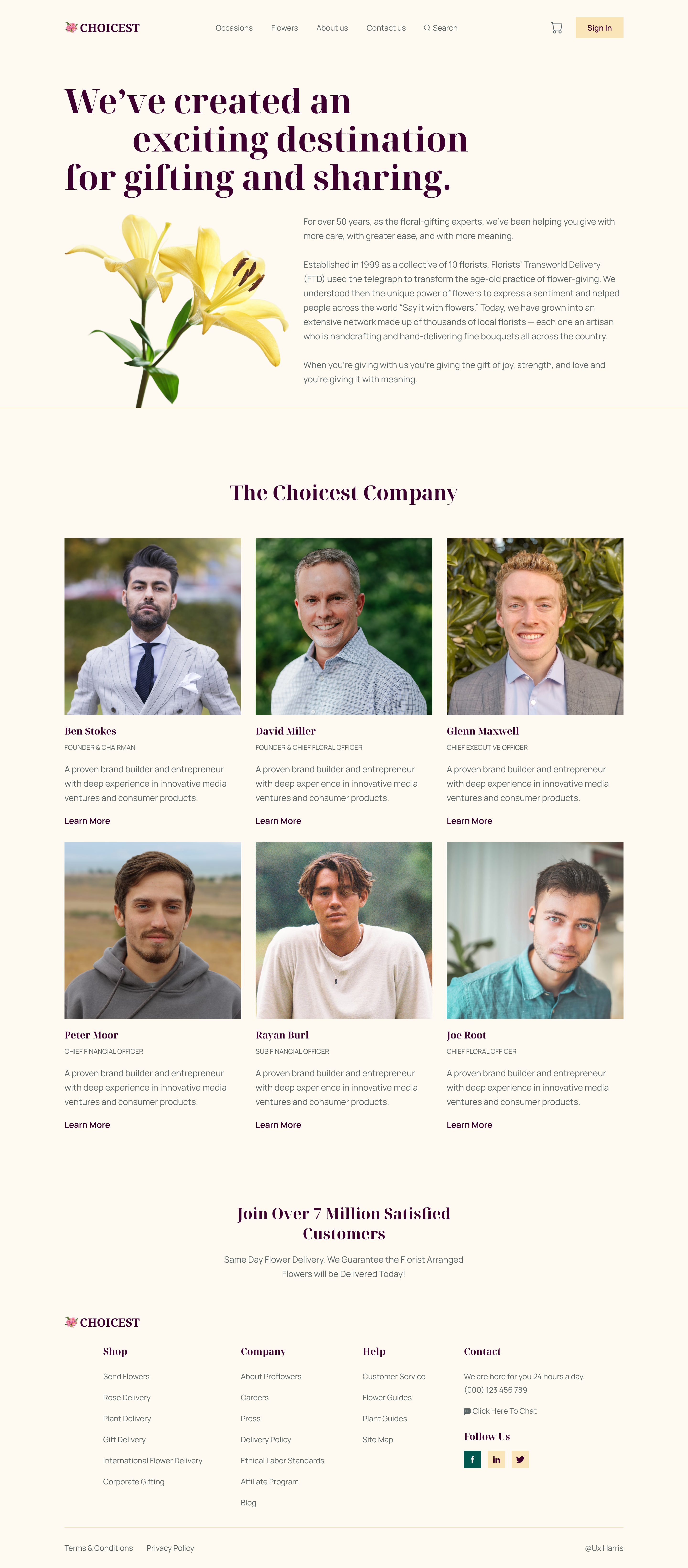 Flower Shop eCommerce Website