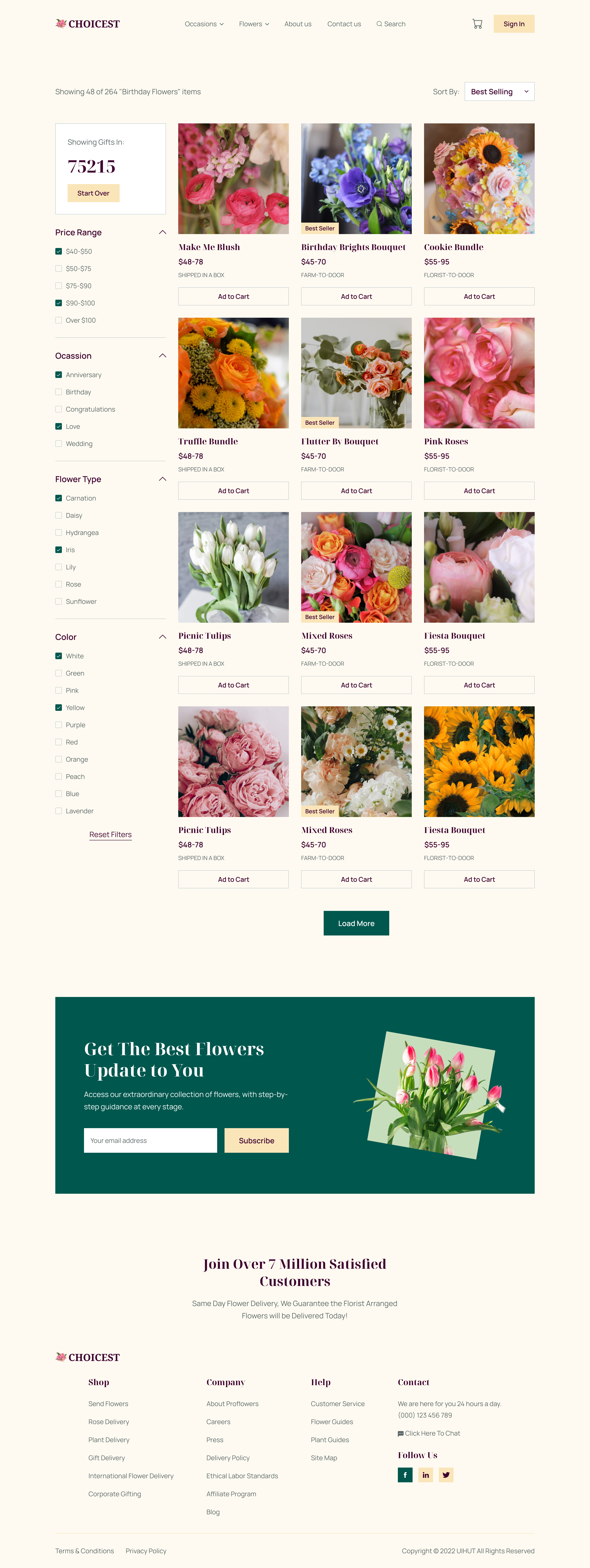 Flower Shop eCommerce Website