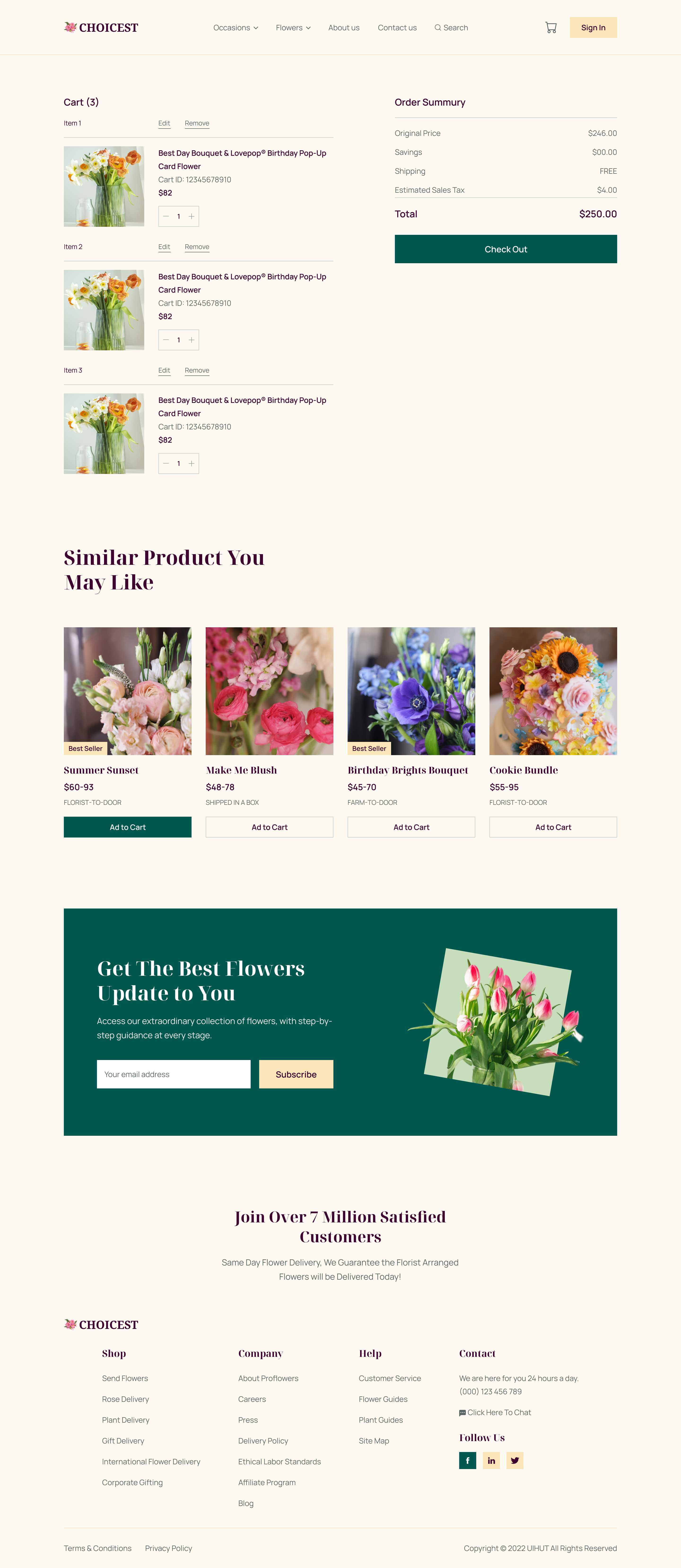 Flower Shop eCommerce Website