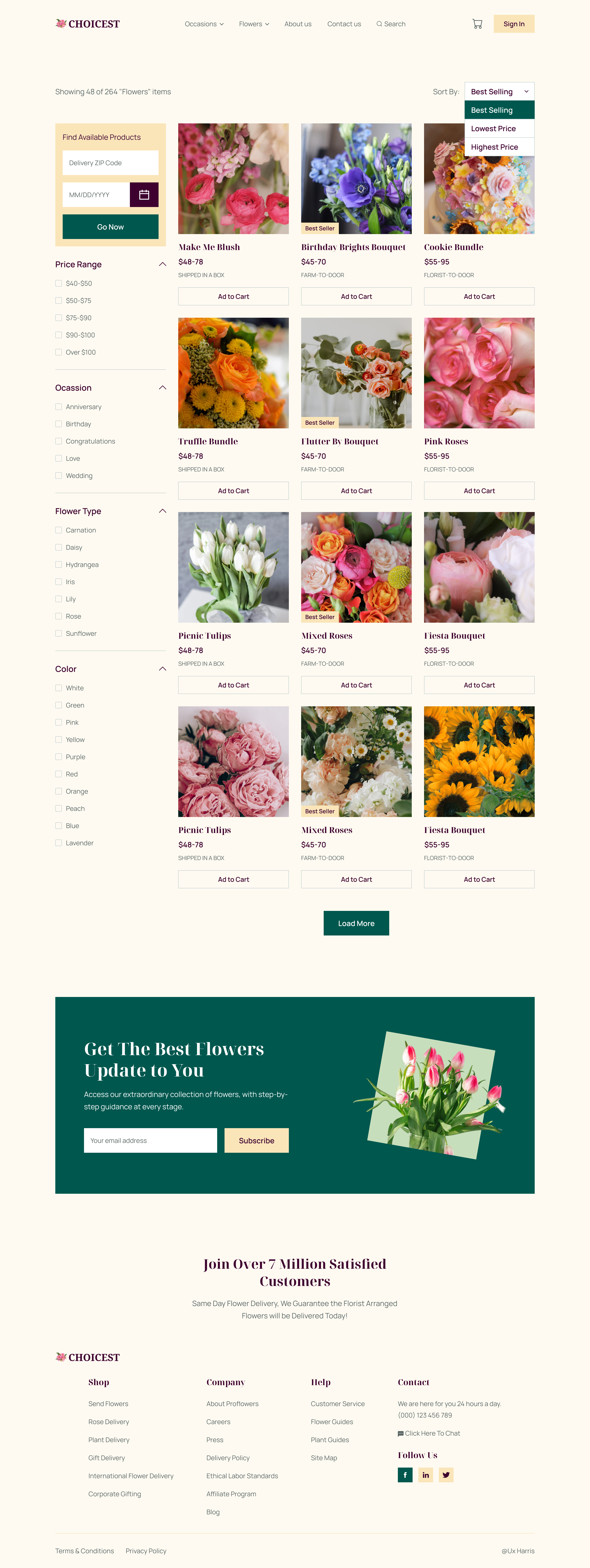 Flower Shop eCommerce Website