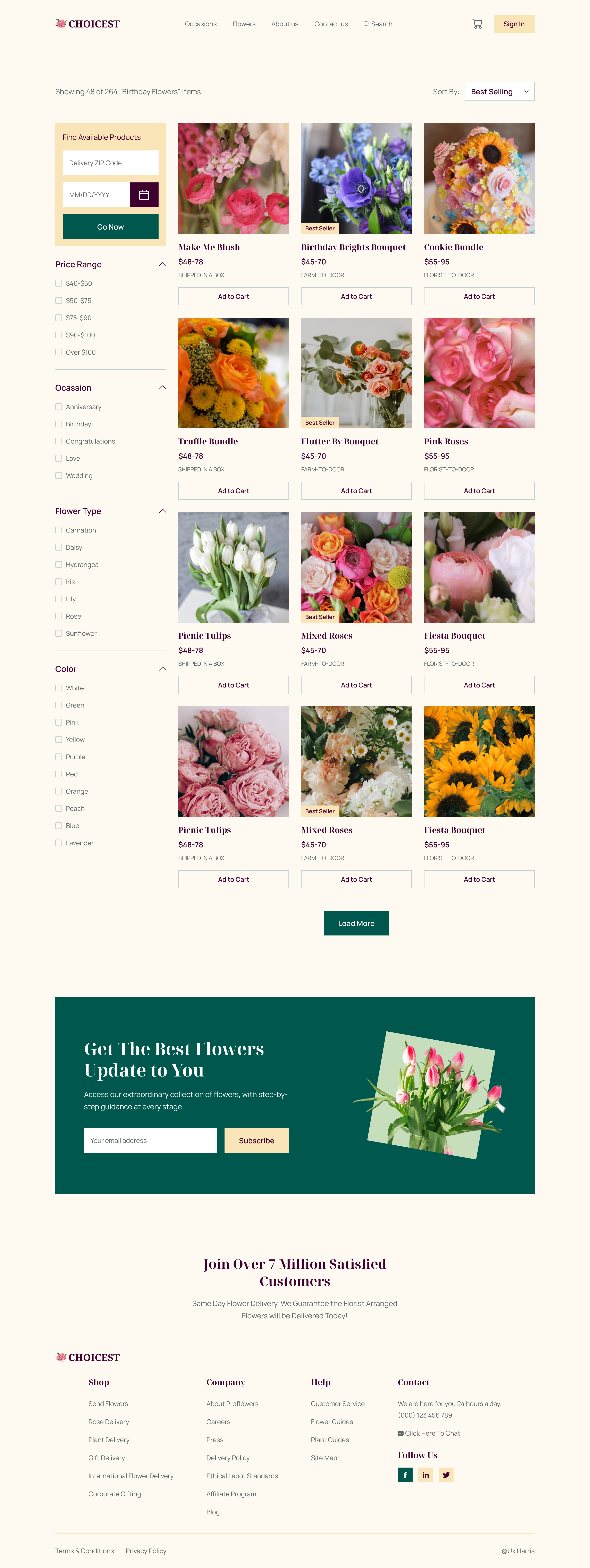 Flower Shop eCommerce Website