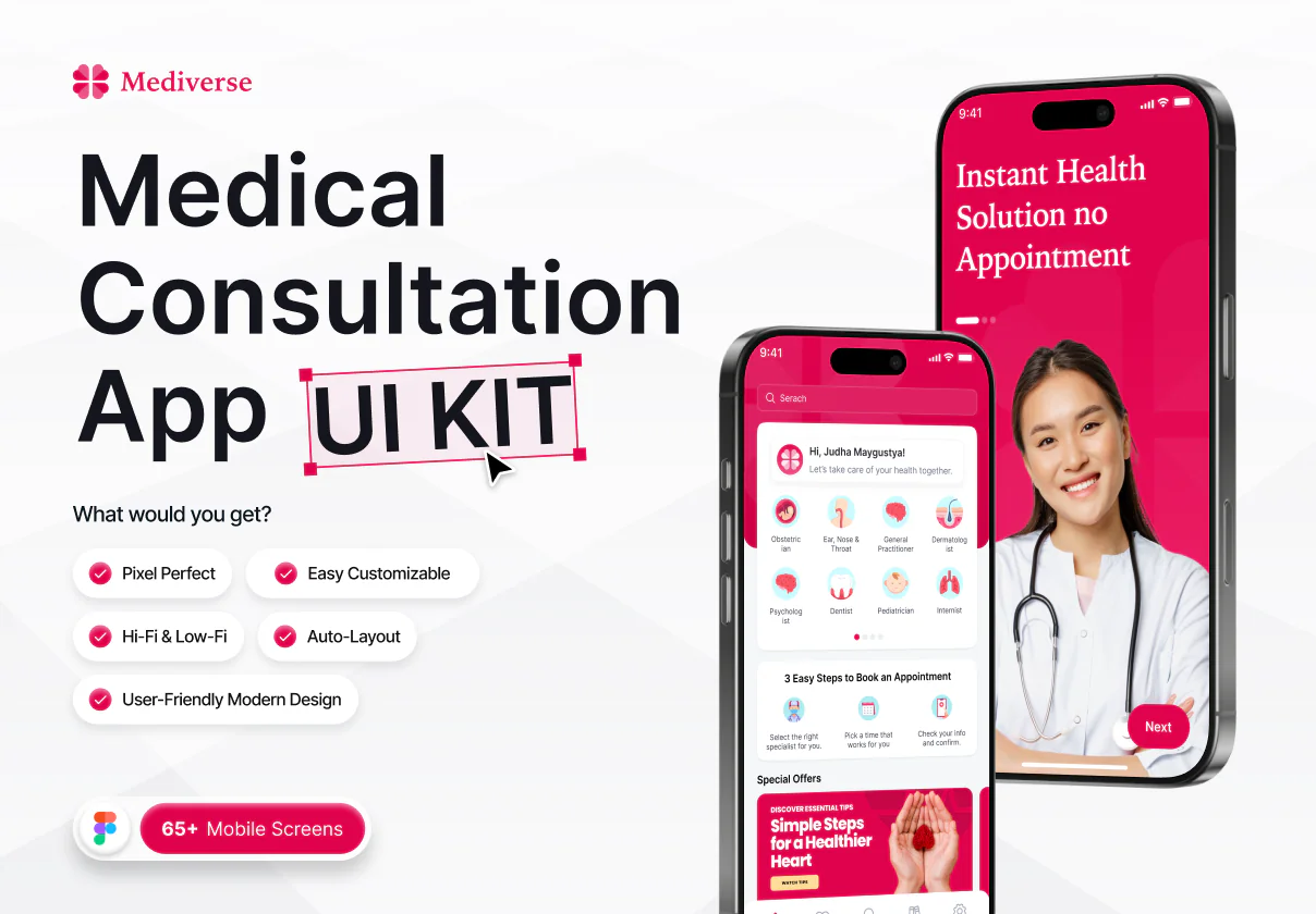 Mediverse- Medical App UI Kit