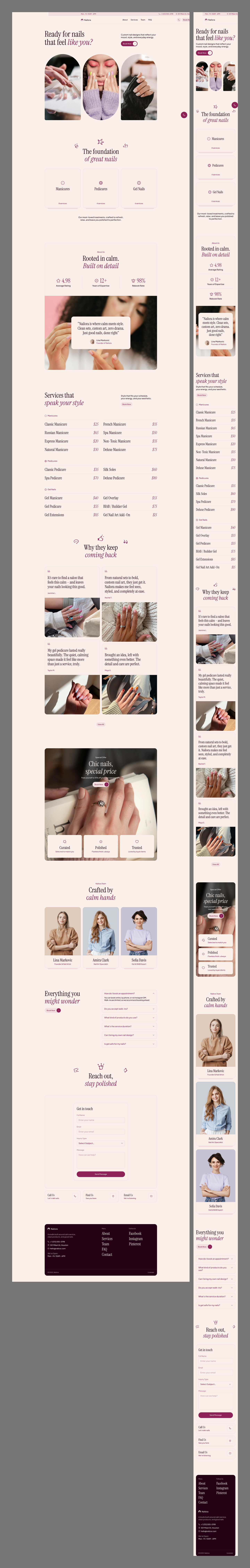 Nailora- Beauty Care UI Kit