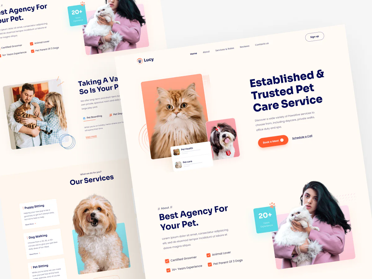 Pet care website