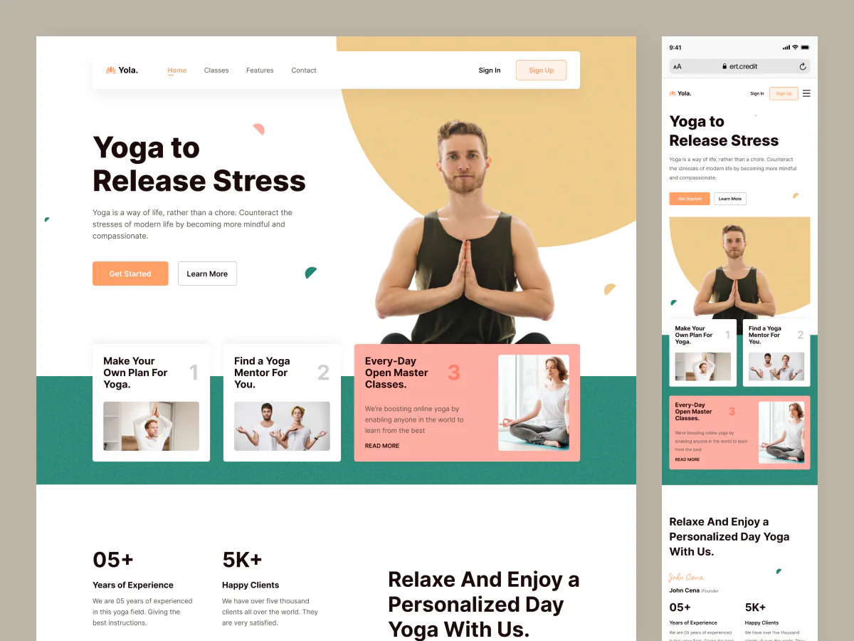 Yoga Tranining website