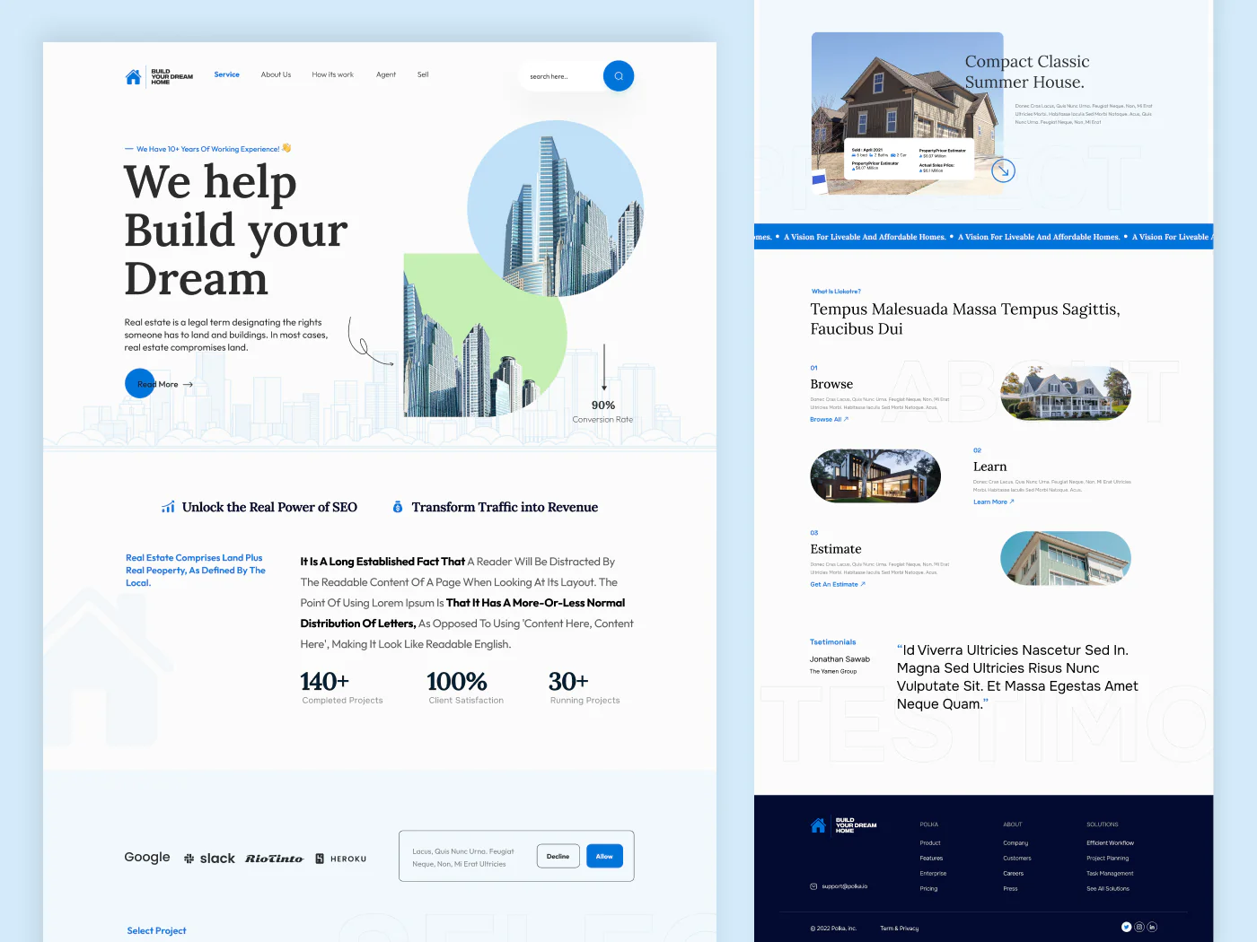 Real estate website