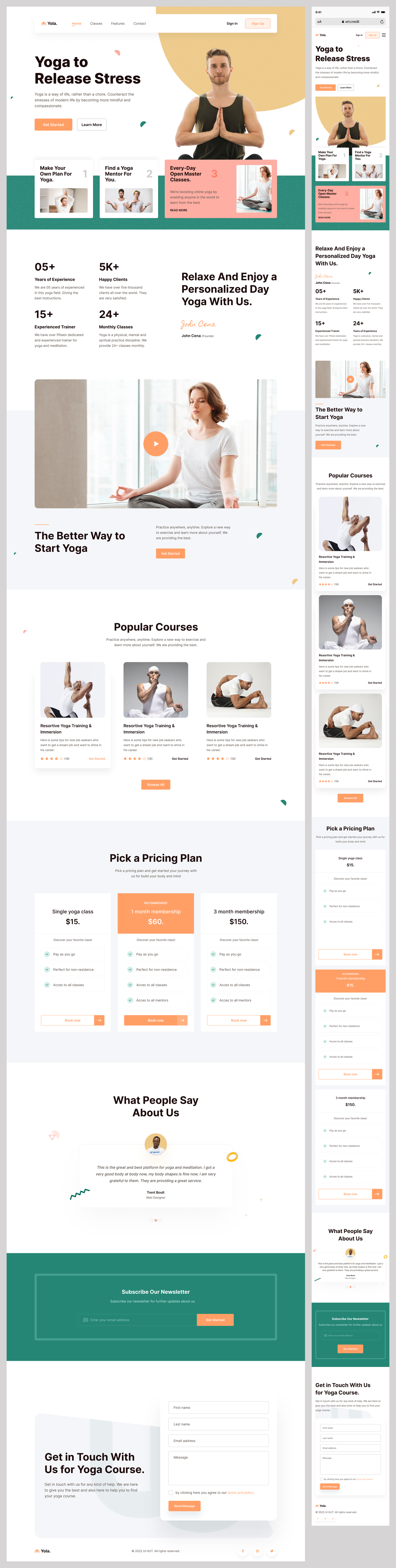 Yoga Tranining website