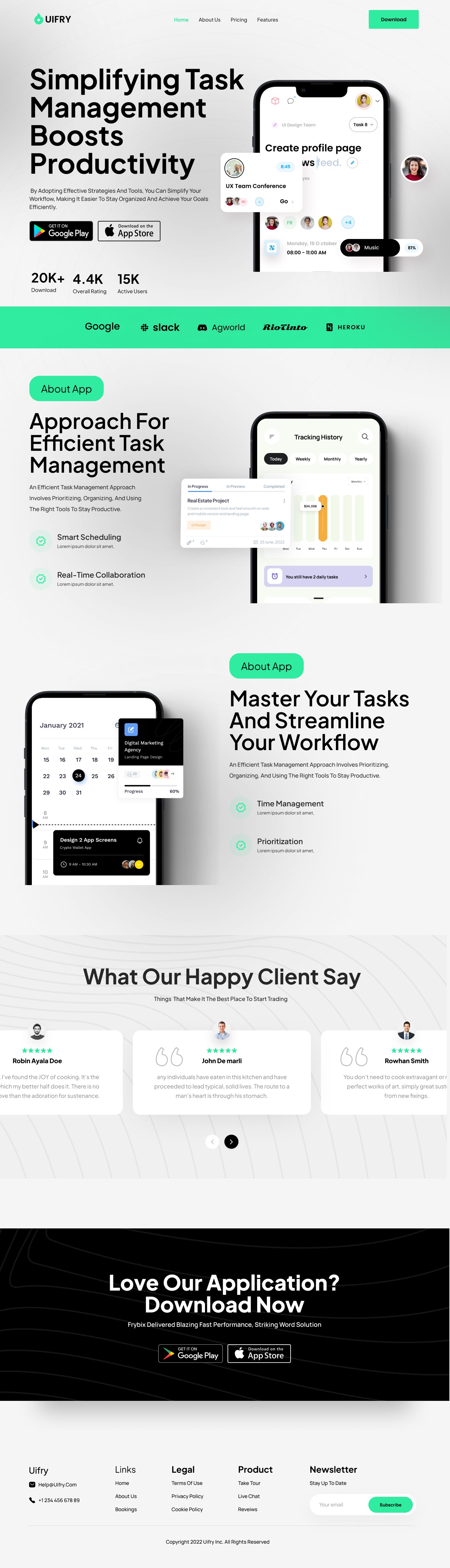 Task management website