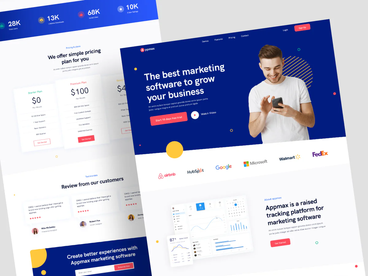 Marketing website