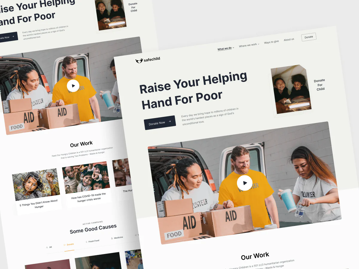 Donation and Charity website