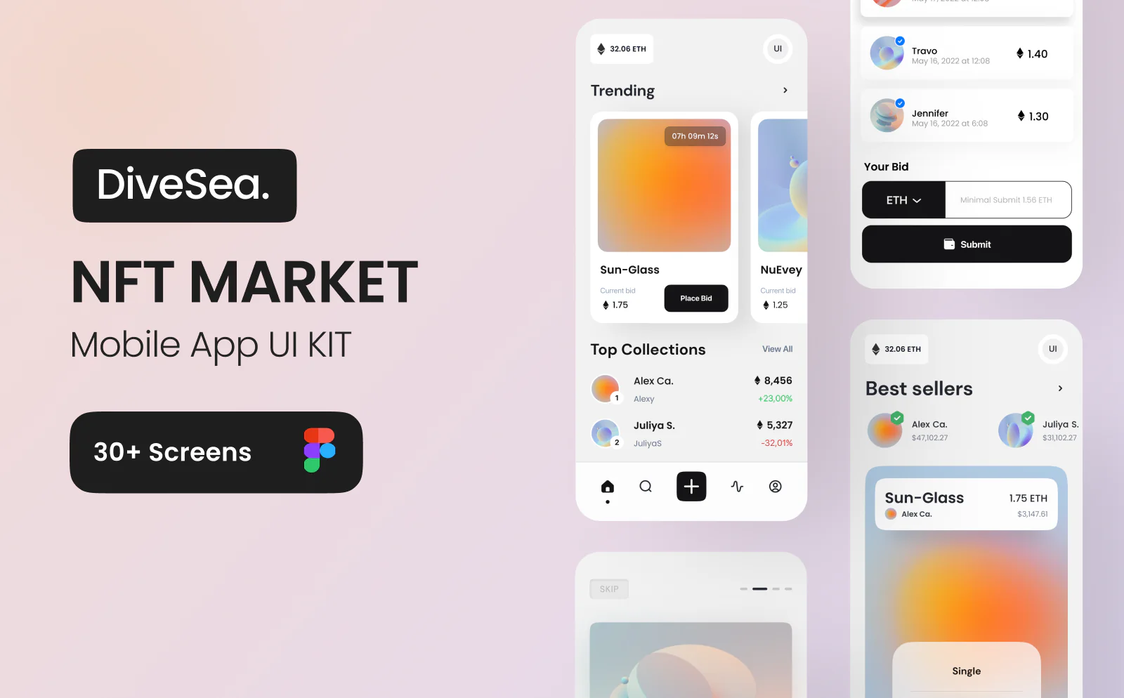 NFT Market Mobile App Design