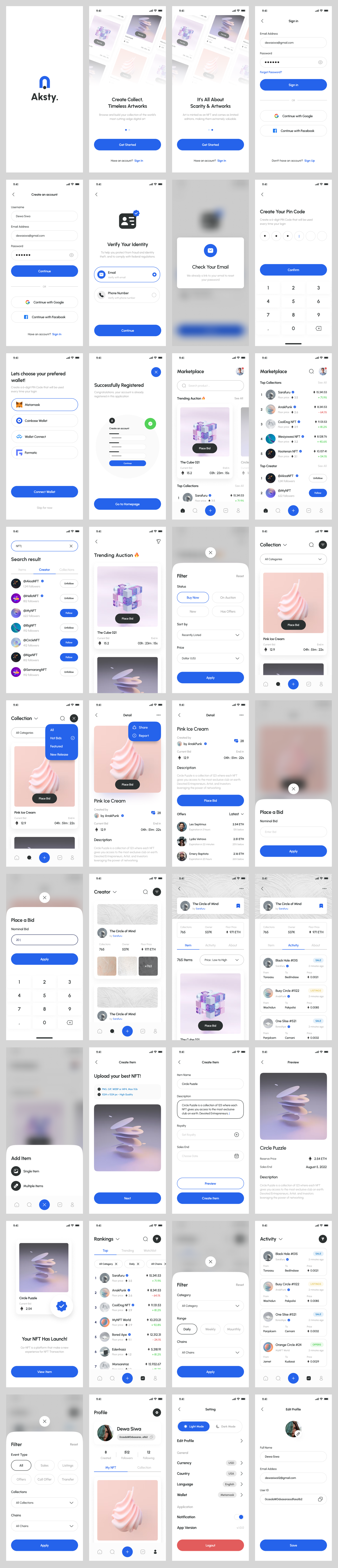 NFT Marketplace Mobile App