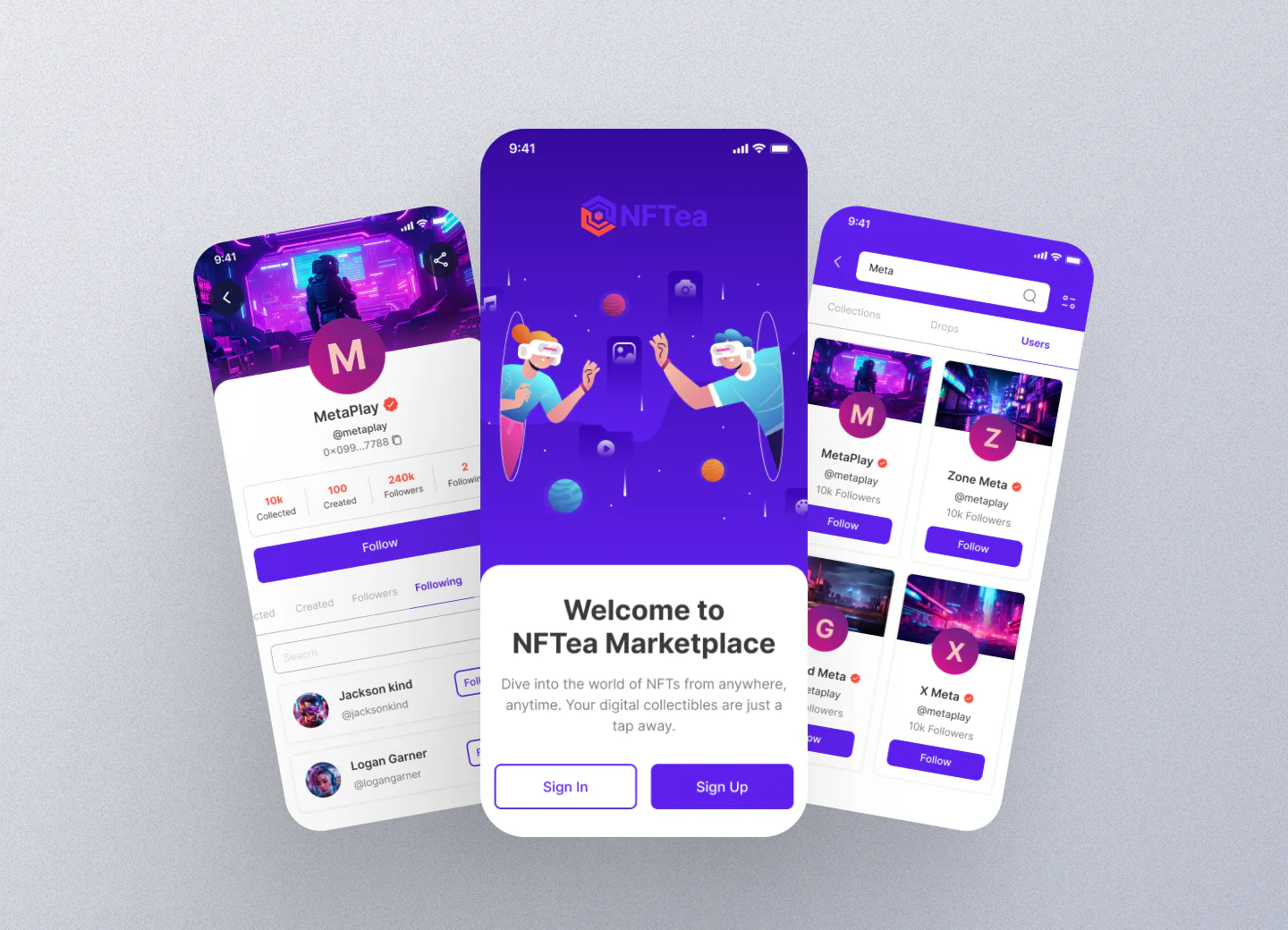 NFT Marketplace Mobile App