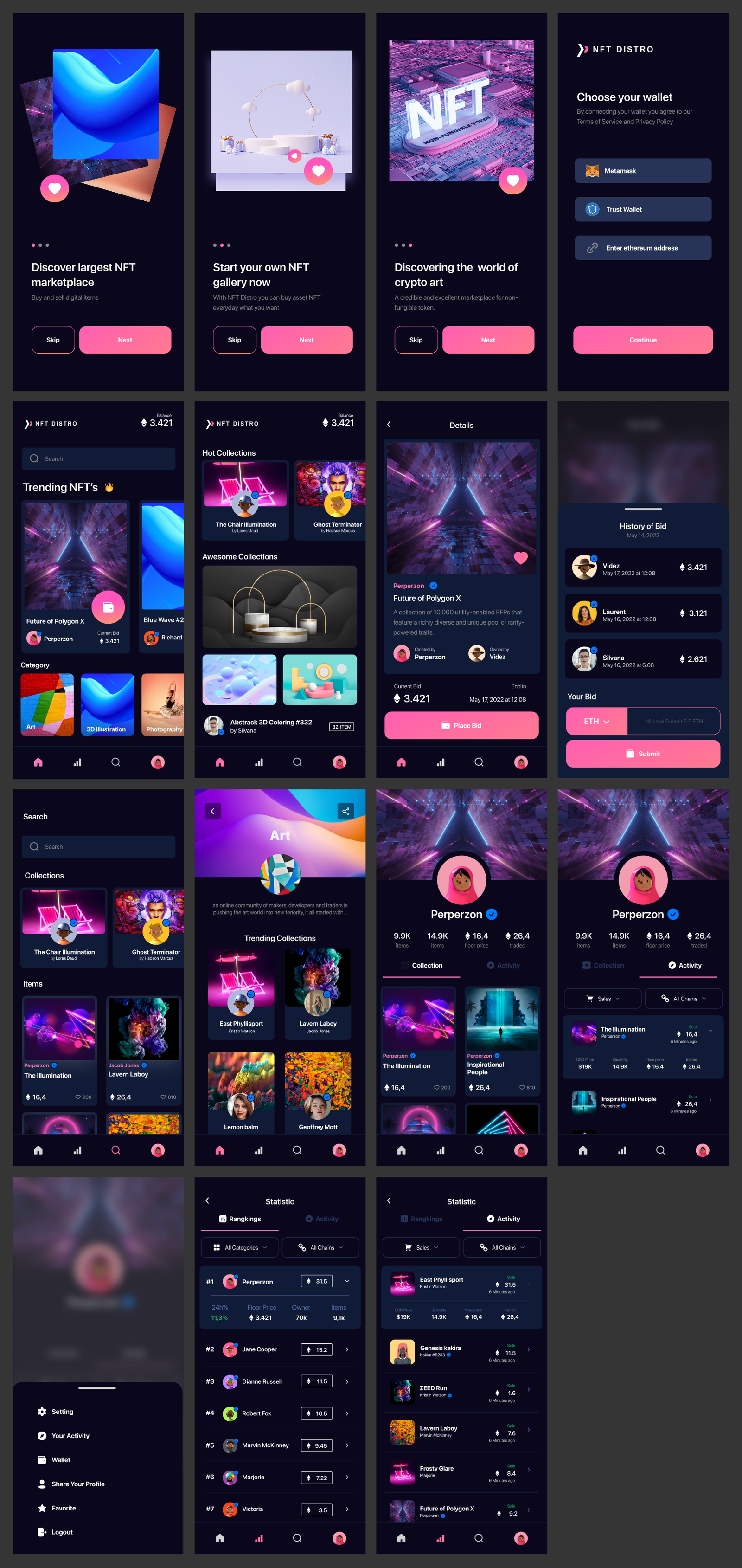 NFT Marketplace Mobile App