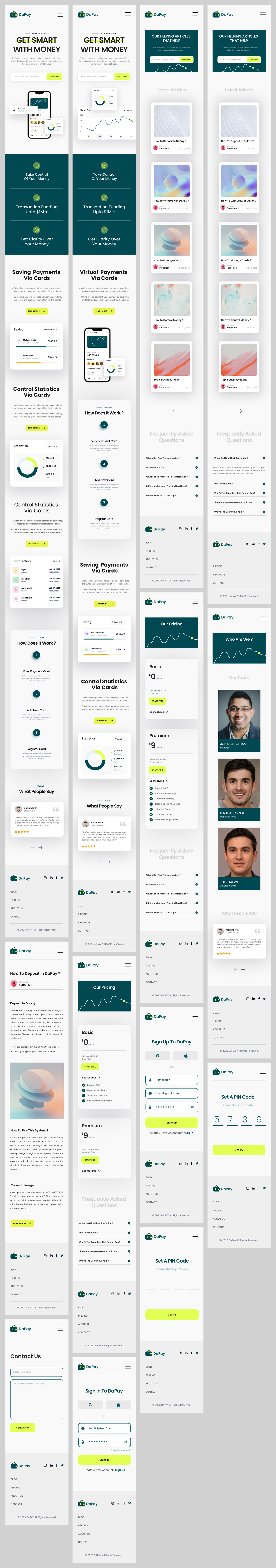 Fintech Website Design