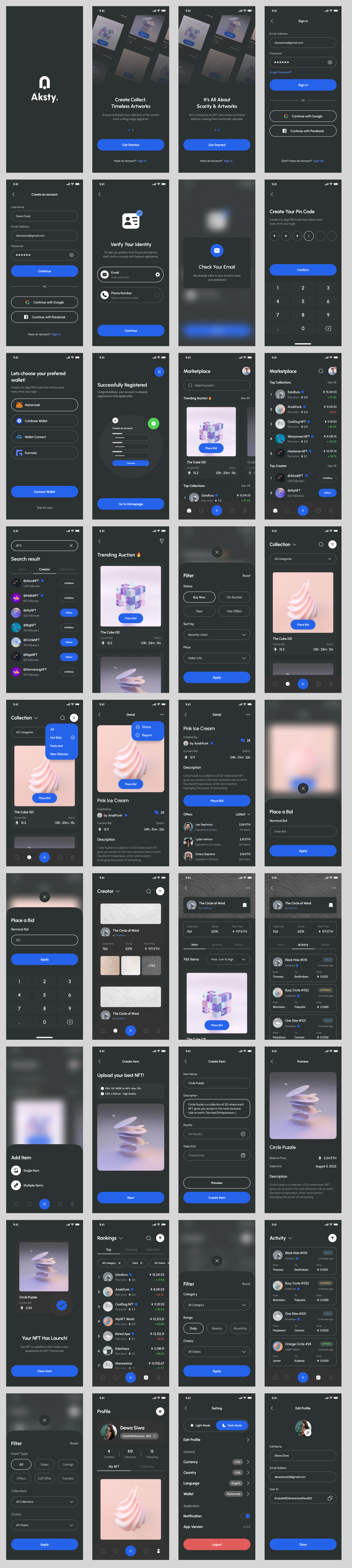 NFT Marketplace Mobile App