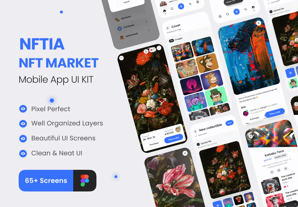 NFT Market Mobile App Design