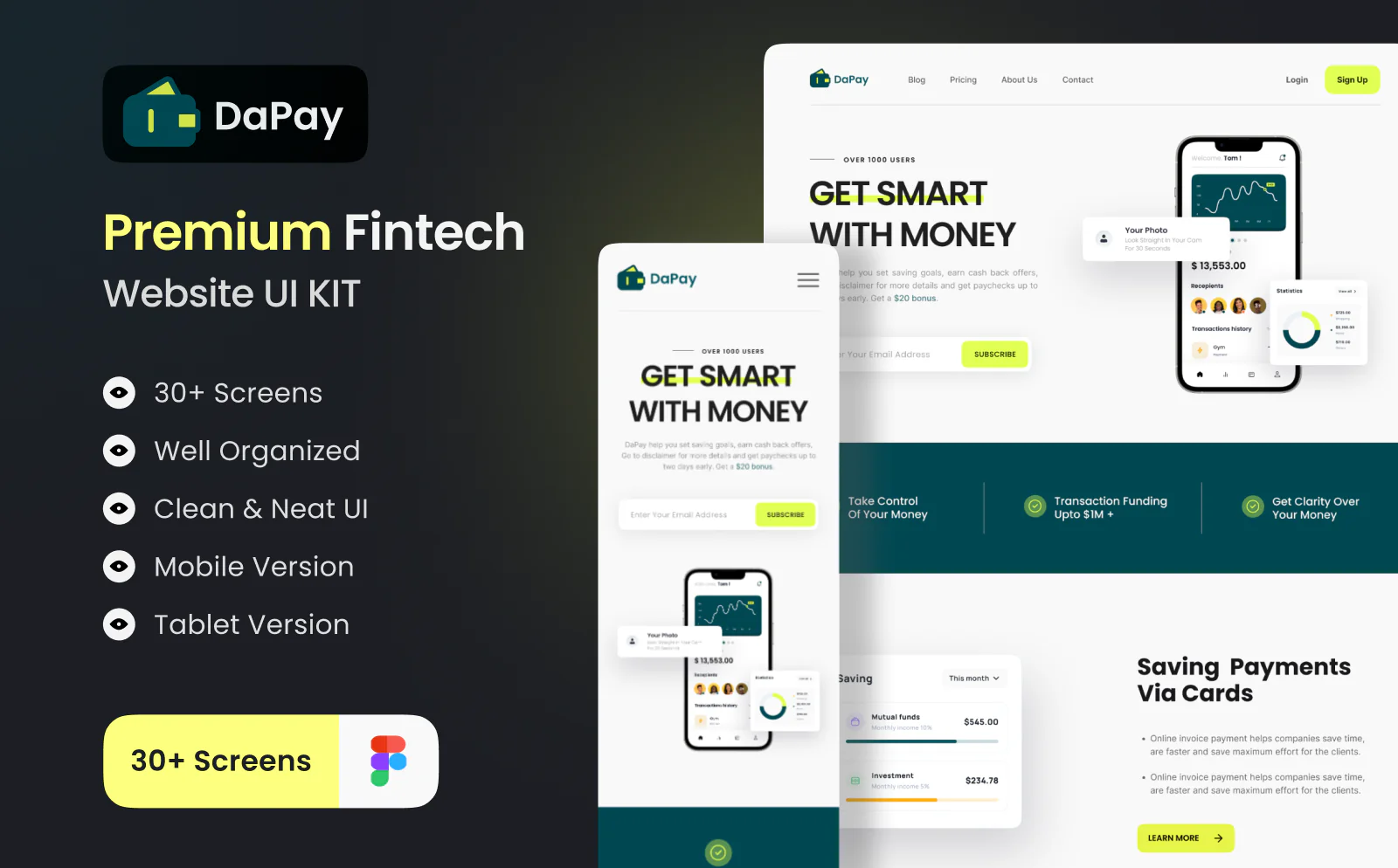 Fintech Website Design