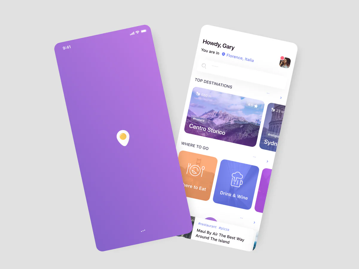 Travel agency app