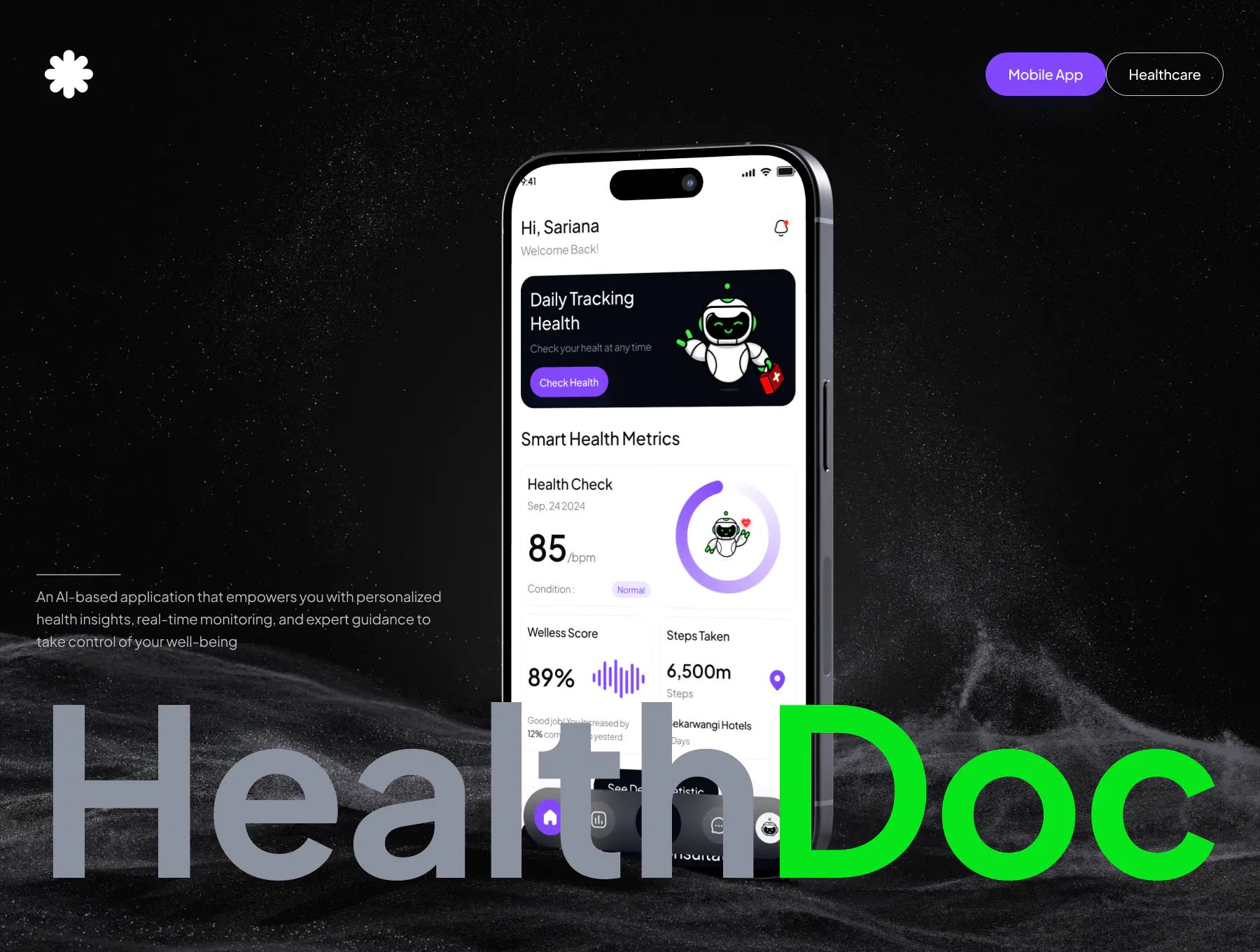 HealthDoc Tracking app