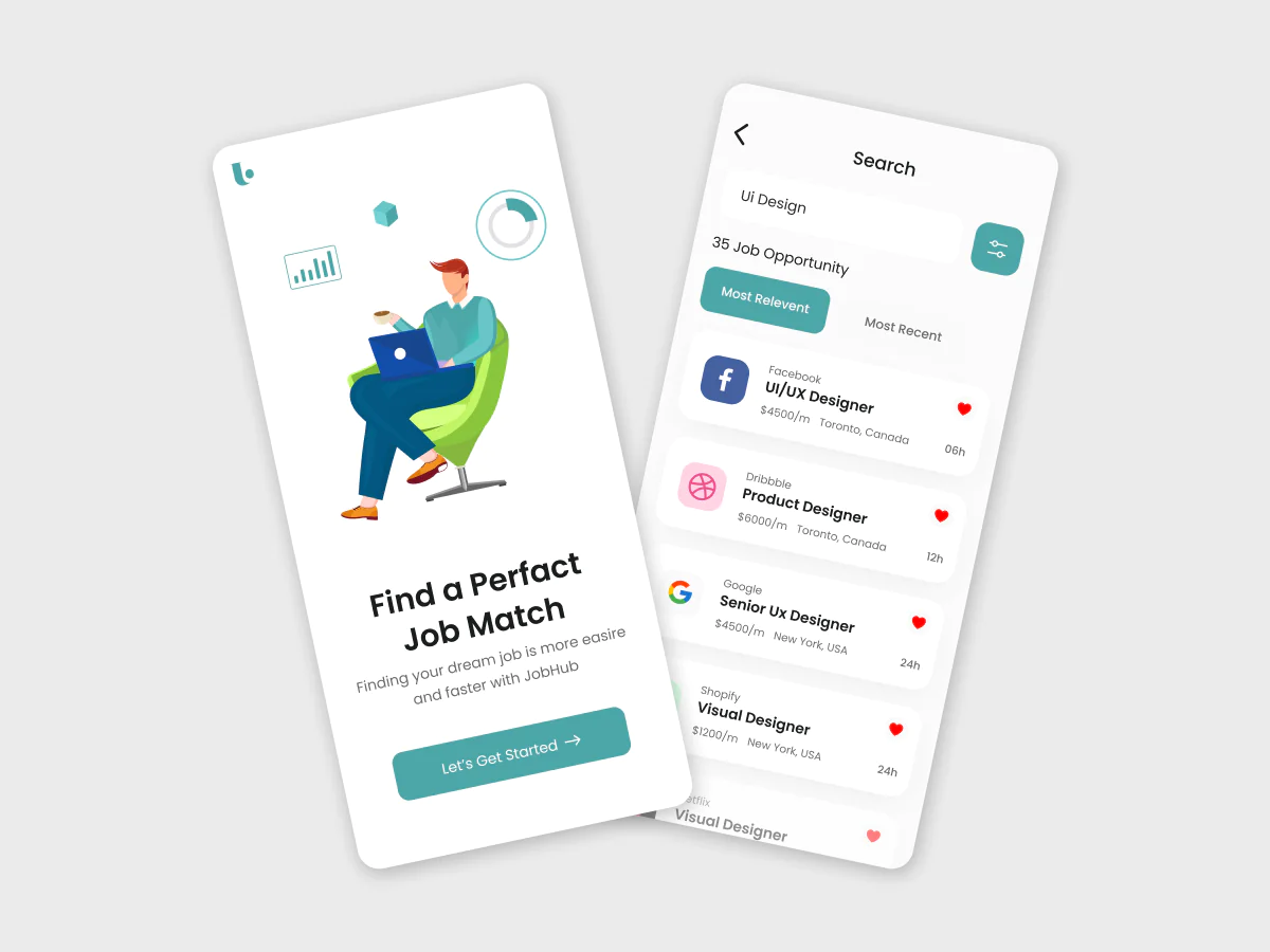 Job finder app uikit