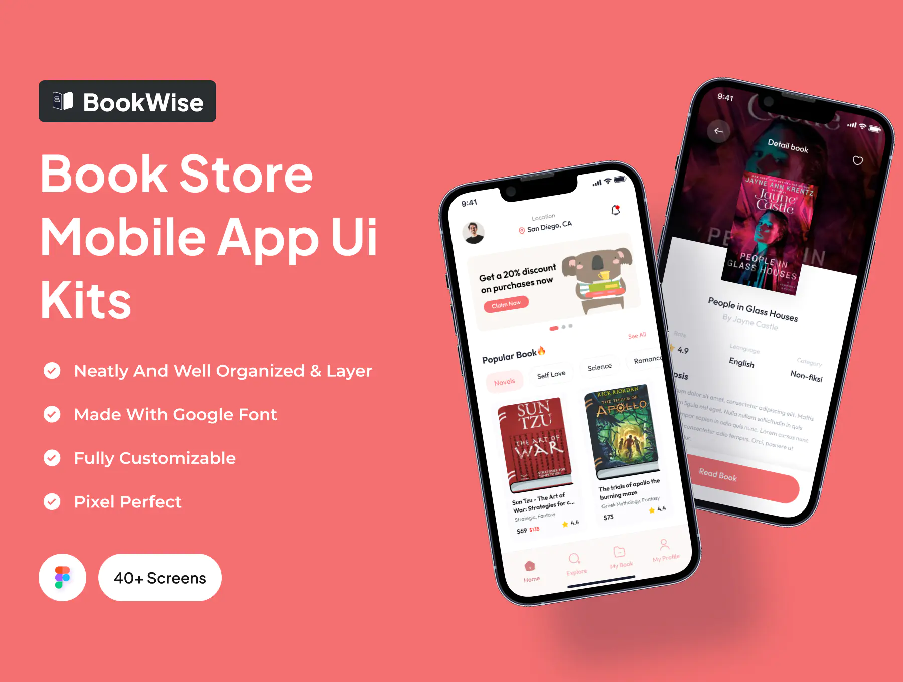 Book Store mobile app uikit