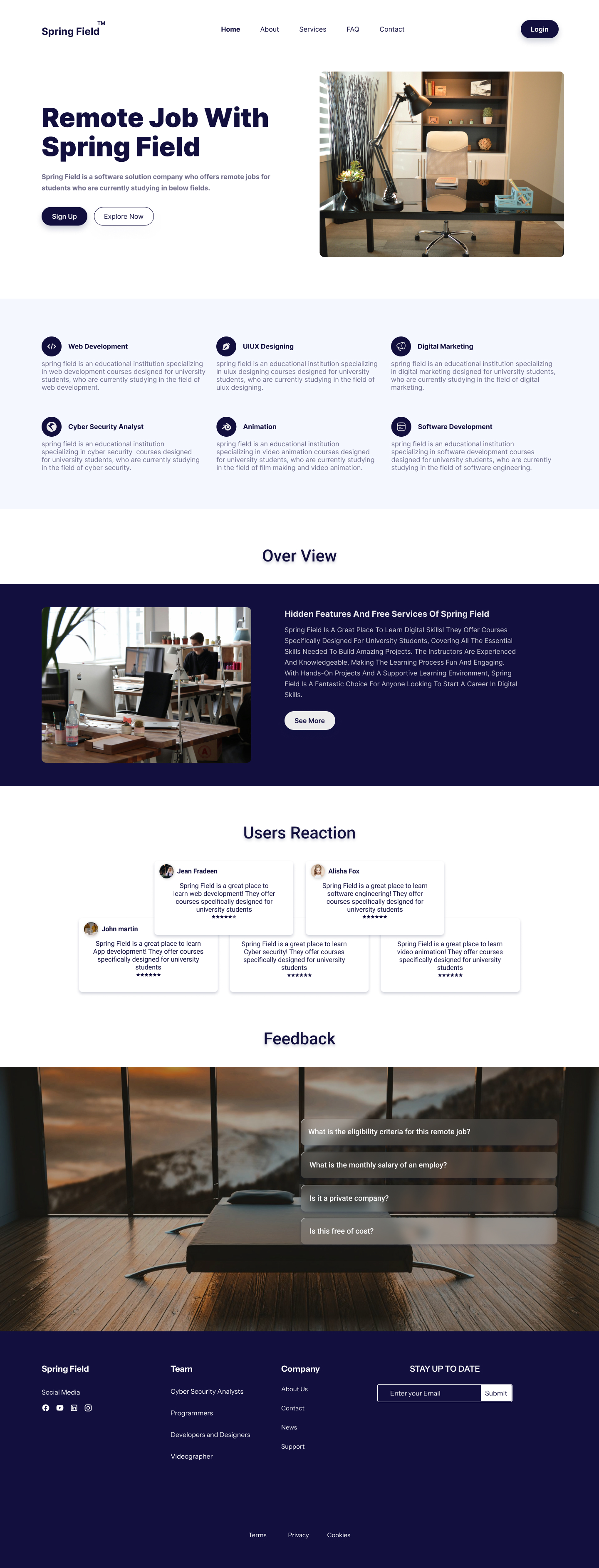 E-Learning Website