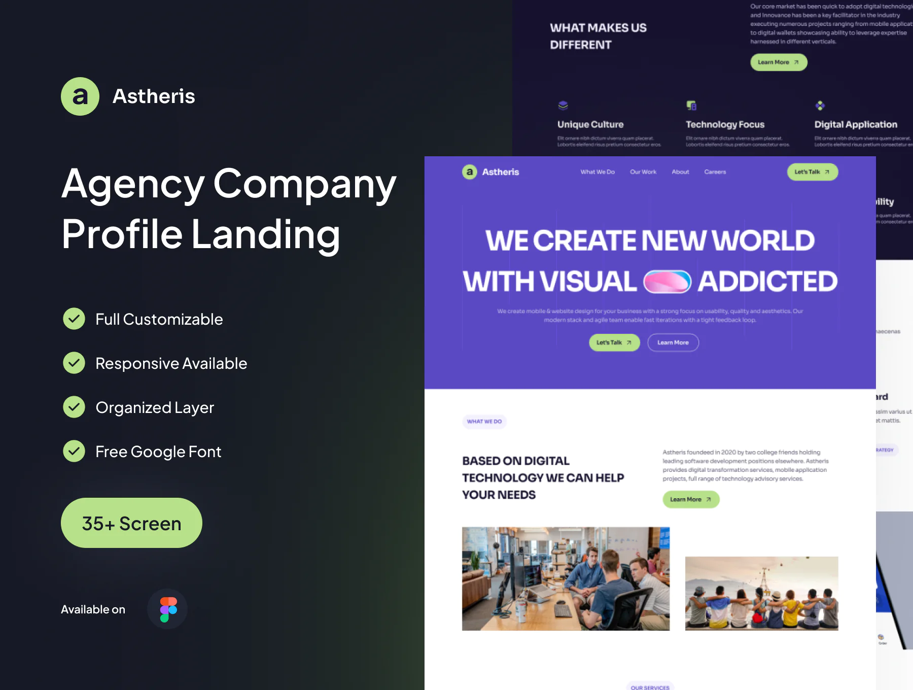 Agency company profile website