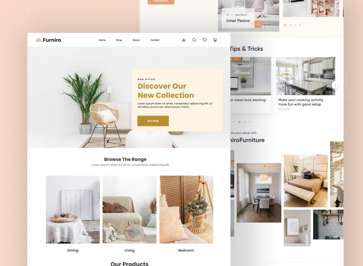 Ecommerce website uiux design