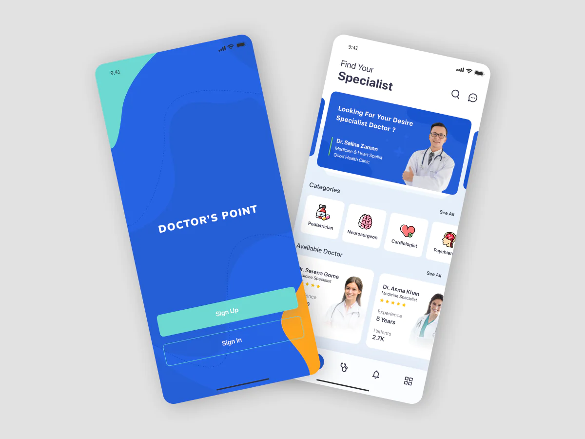 Doctor app design uikit