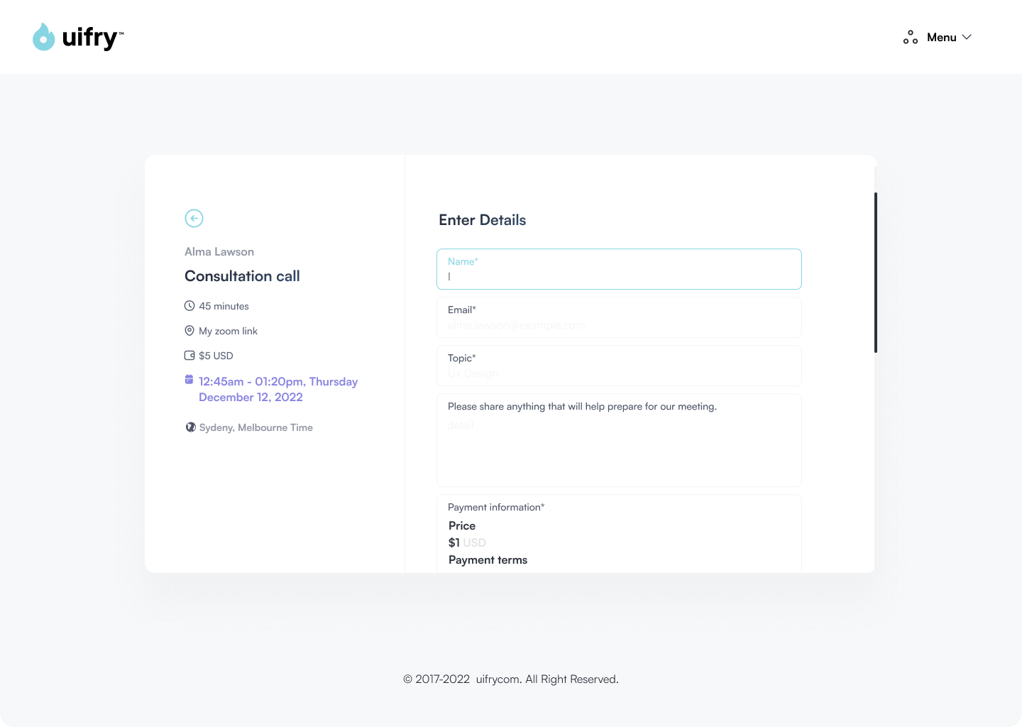 Calendar Booking Platform
