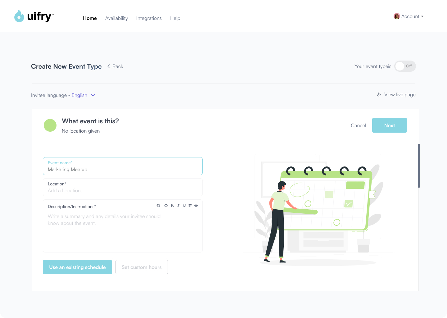 Calendar Booking Platform