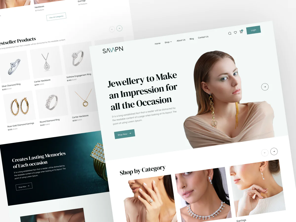 Jewelry website uikit