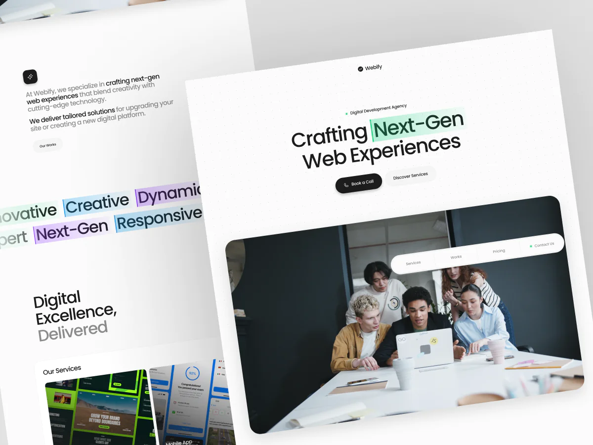 Agency Portfolio website uikit 2
