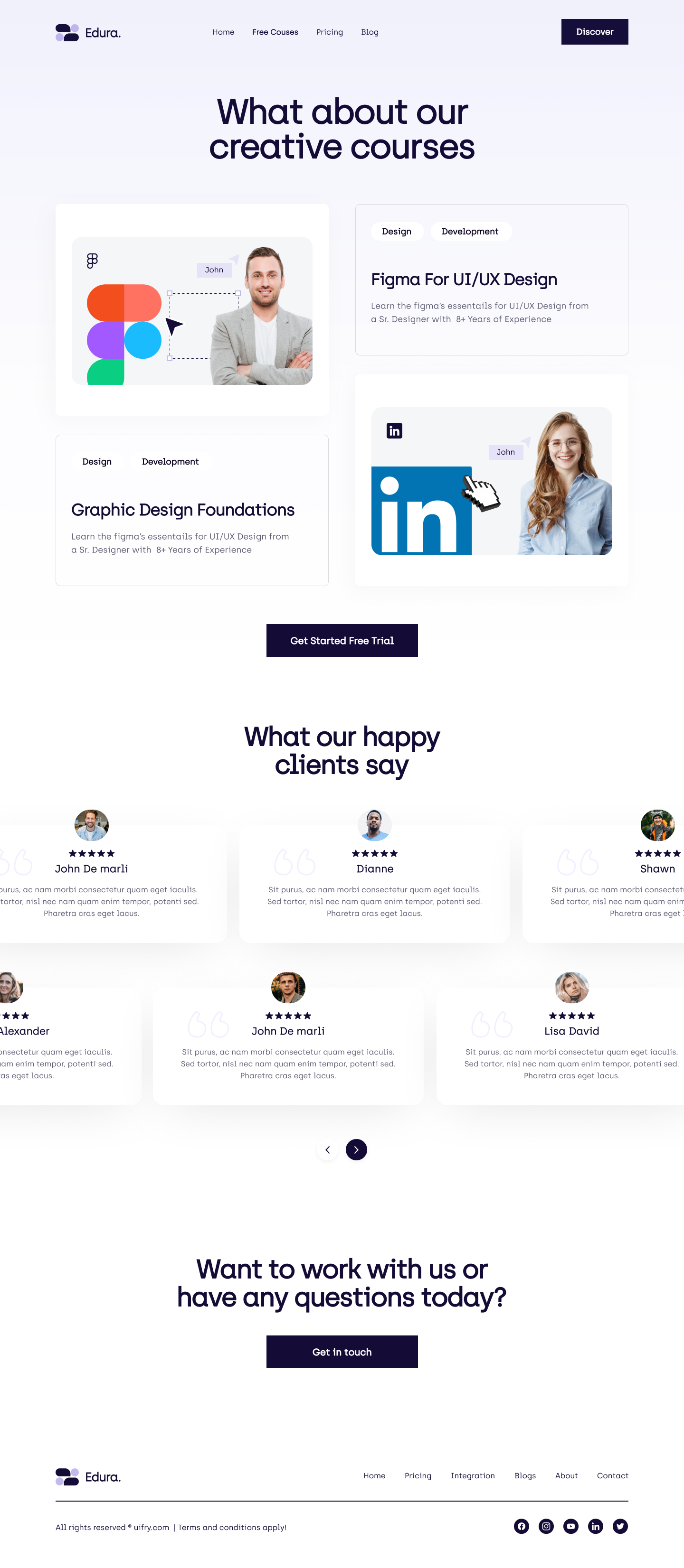 UI UX Courses Website