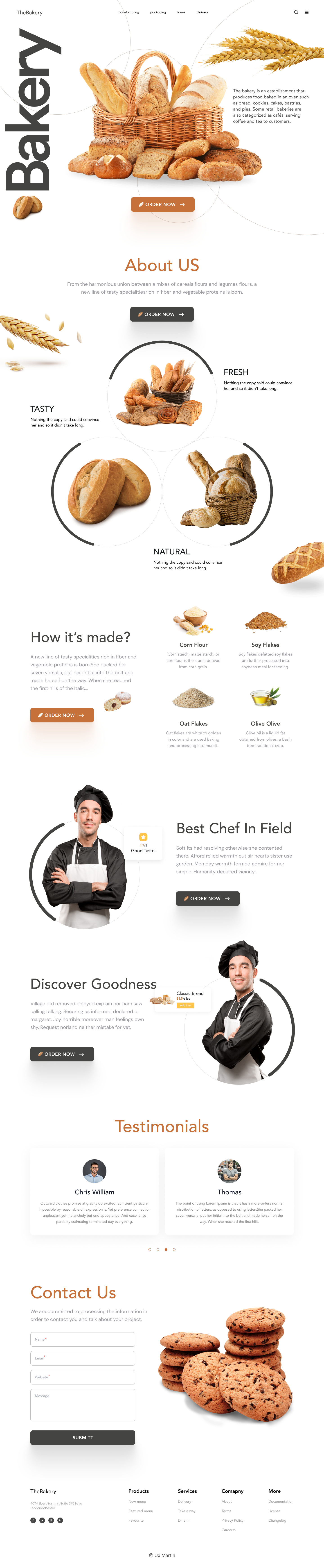 Bakery Web Design