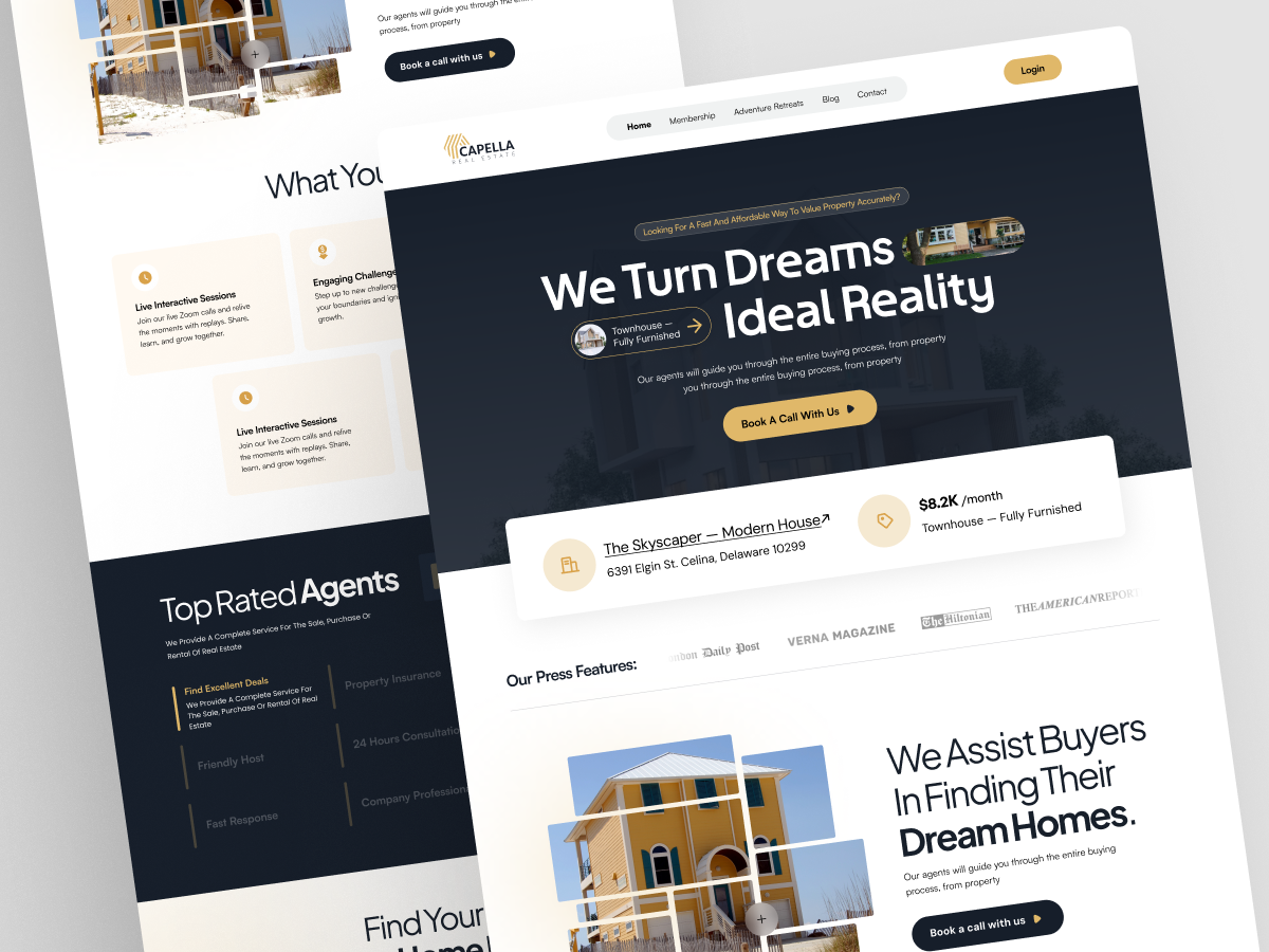 Real Estate Landing Page Design