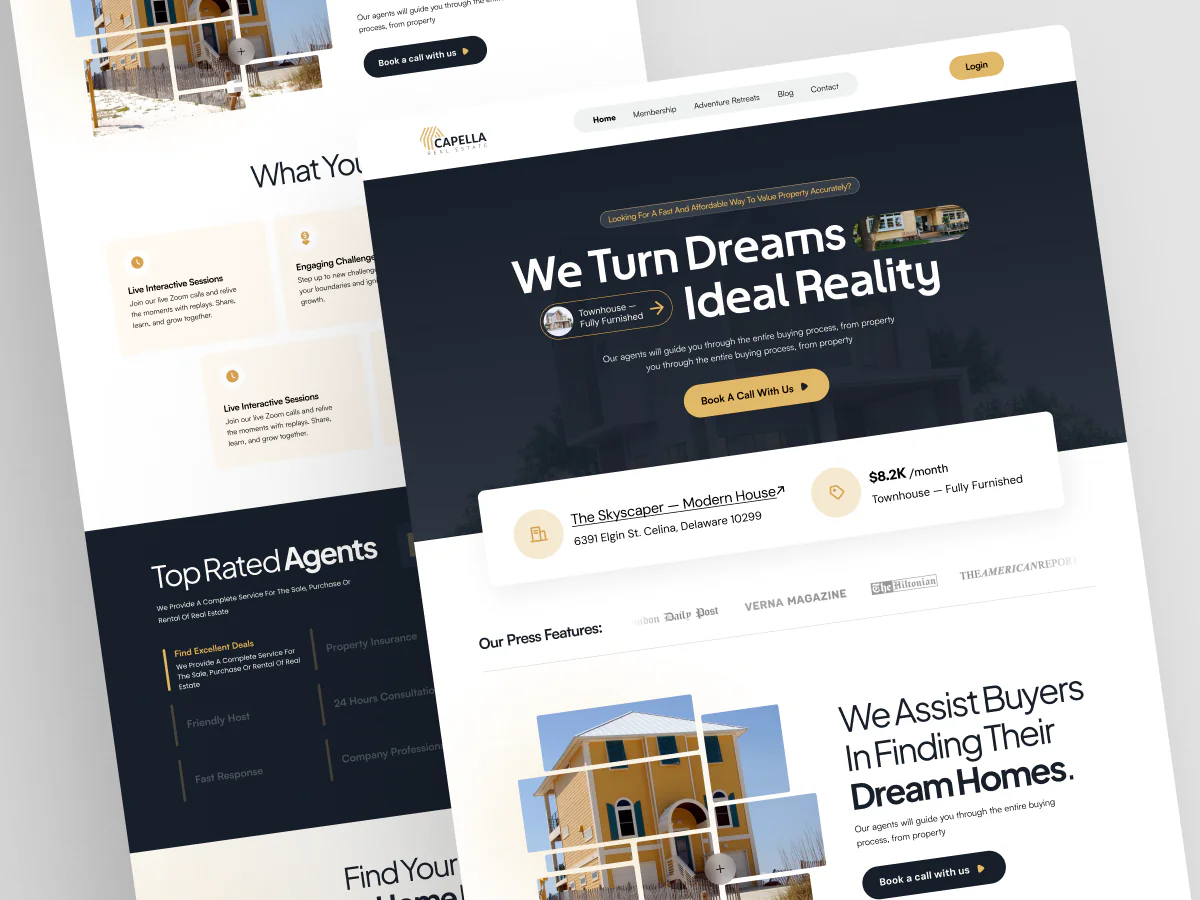 Real Estate Landing Page Design