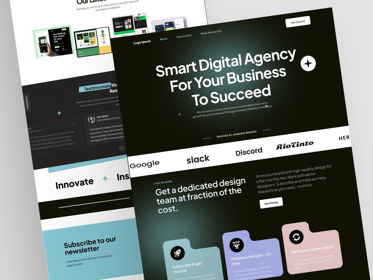 Digital Agency landing Page Design